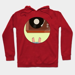 Vintage Record Player Hoodie